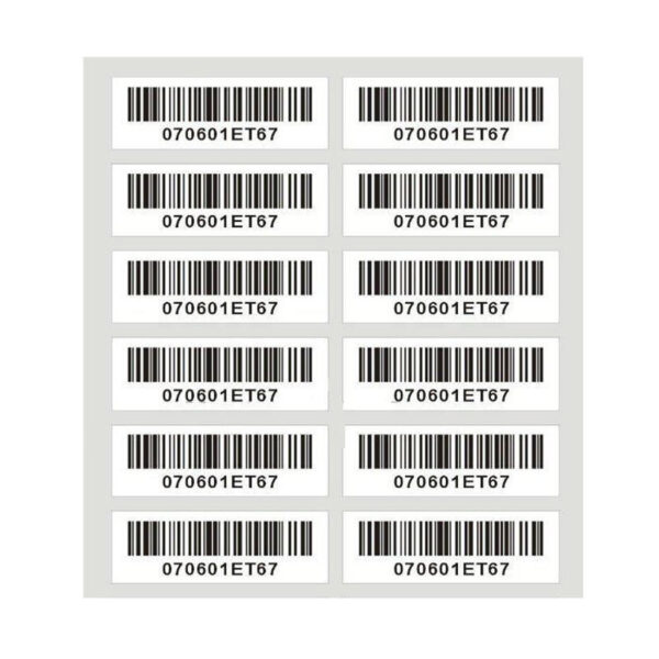 Wholesale custom waterproof barcode labels