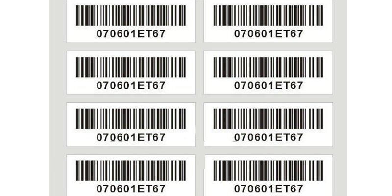 Wholesale custom waterproof barcode labels