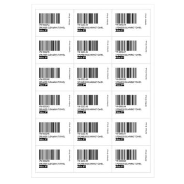 Wholesale custom waterproof barcode labels