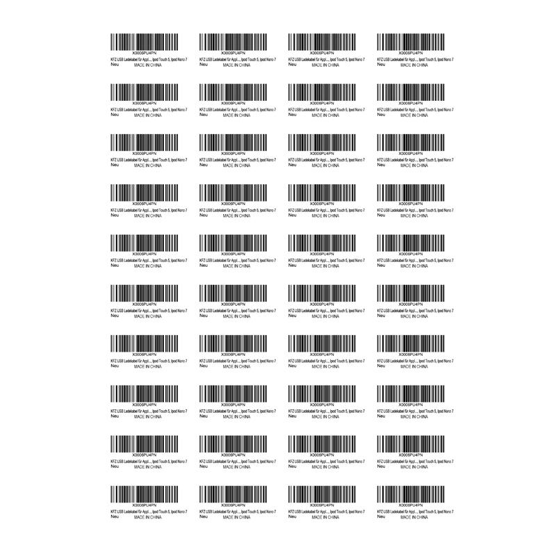 Wholesale custom waterproof barcode labels