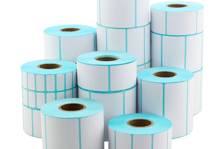 Wholesale self-adhesive label rolls in multiple sizes