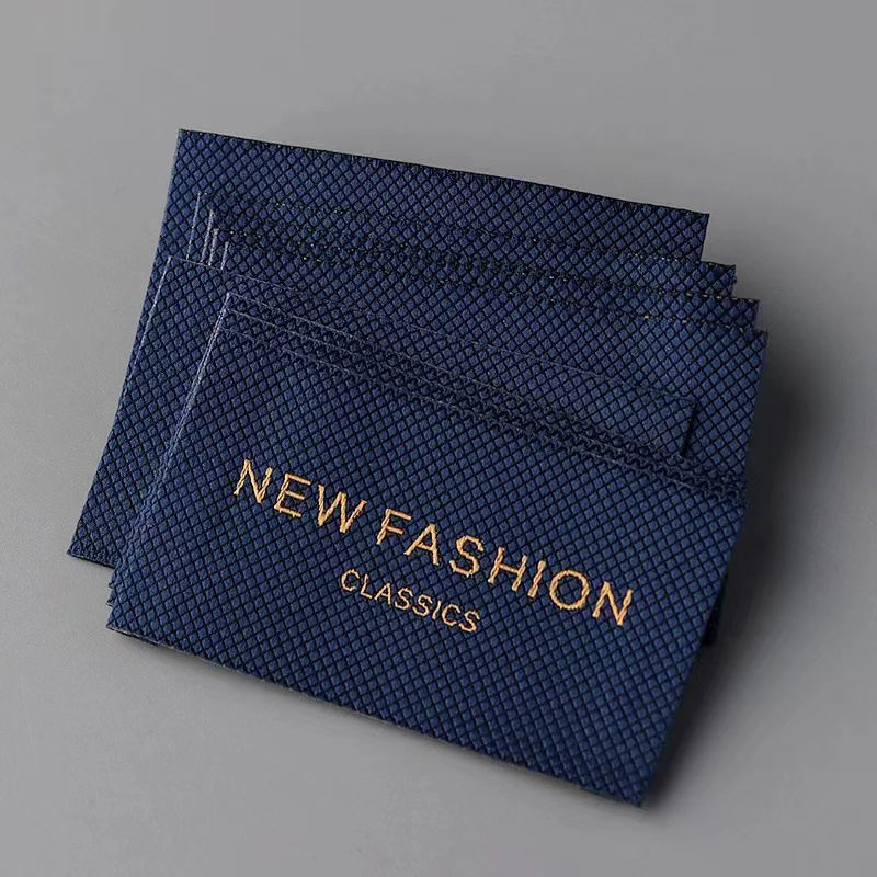 High-quality woven clothing label design for apparel