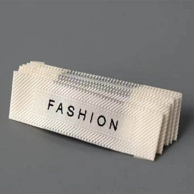 High-quality woven clothing label design for apparel