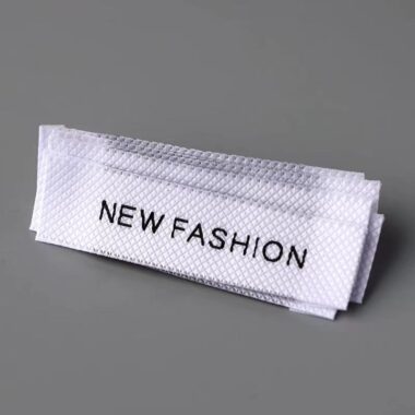 High-quality woven clothing label design for apparel