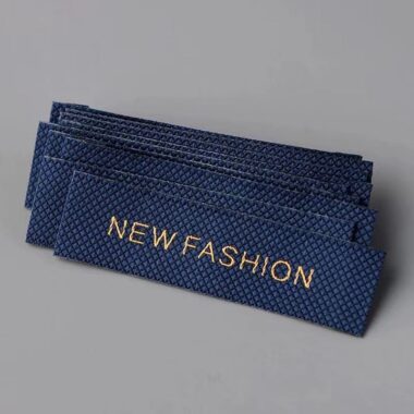 High-quality woven clothing label design for apparel