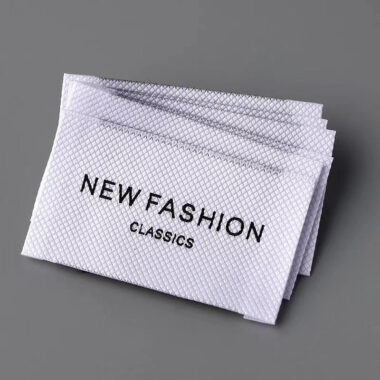 High-quality woven clothing label design for apparel