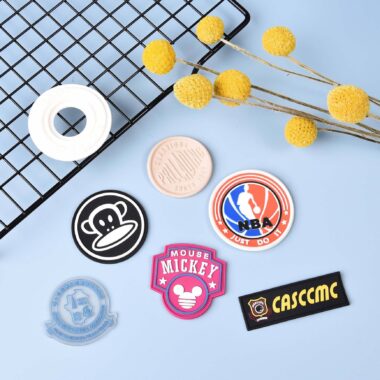 High-quality embossed PVC clothing labels factory direct