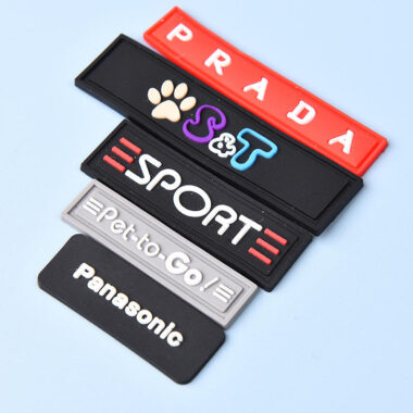 High-quality embossed PVC clothing labels factory direct