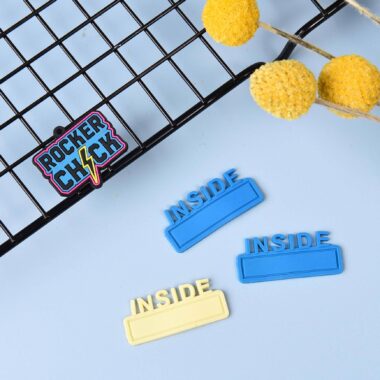 High-quality embossed PVC clothing labels factory direct