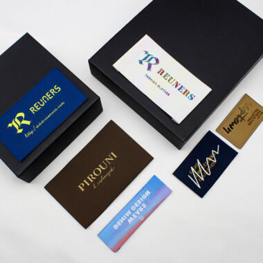 Fabric clothing label manufacturer with custom logo design