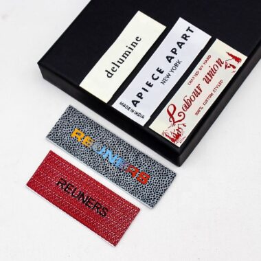 Fabric clothing label manufacturer with custom logo design