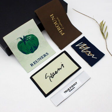 Fabric clothing label manufacturer with custom logo design