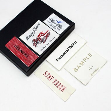 Fabric clothing label manufacturer with custom logo design
