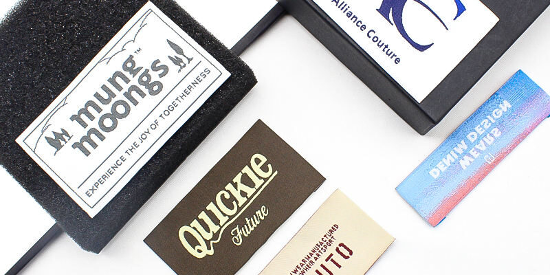 Fabric clothing label manufacturer with custom logo design
