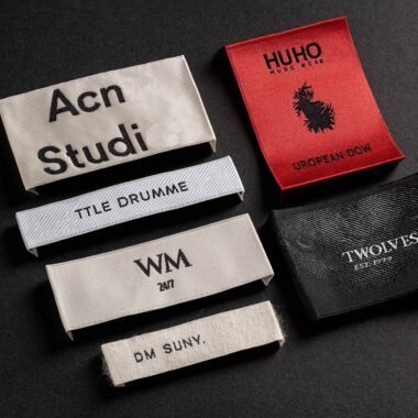 Woven clothing label supplier with private brand logo design