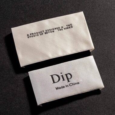 Woven clothing label supplier with private brand logo design