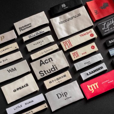 Woven clothing label supplier with private brand logo design