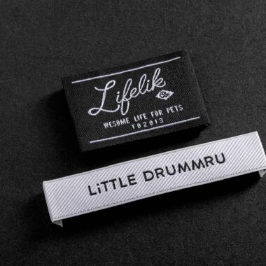 Woven clothing label supplier with private brand logo design