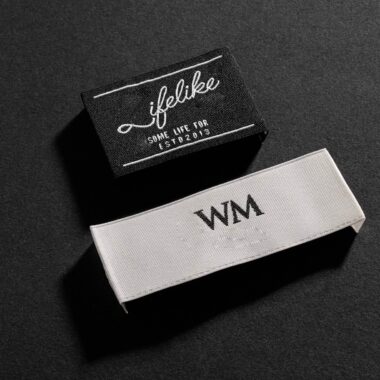Woven clothing label supplier with private brand logo design