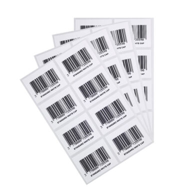 Custom printed barcode labels for retail and shipping