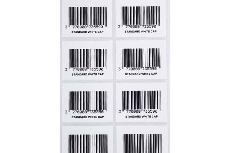 Custom printed barcode labels for retail and shipping