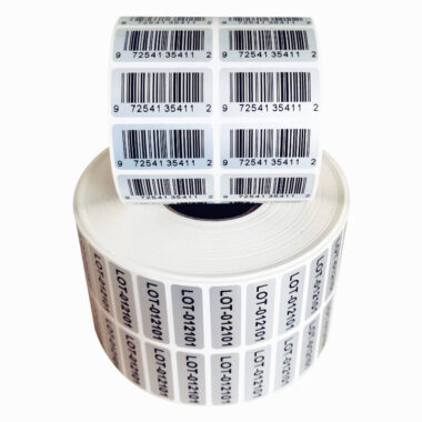 Custom printed barcode labels for retail and shipping