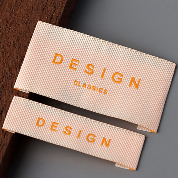 Custom high-density woven clothing label design