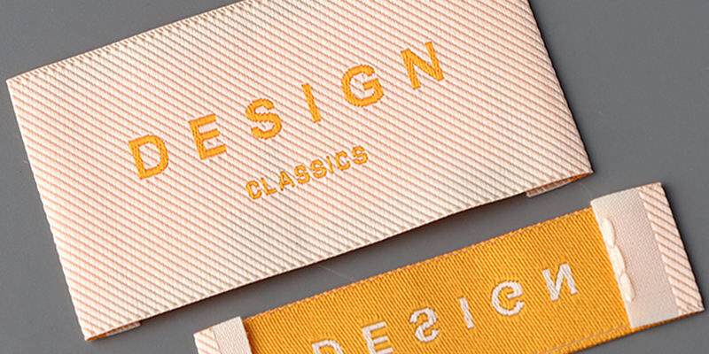 Premium woven labels for apparel branding (3) Custom high-density woven clothing label design