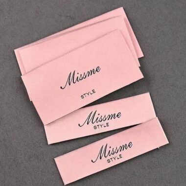 Custom high-density woven clothing label design
