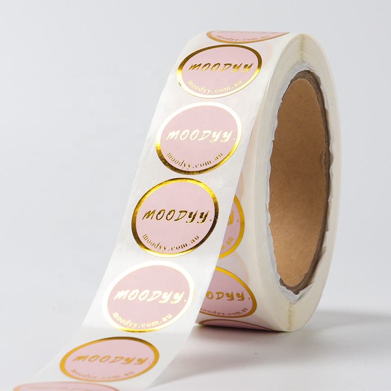 Custom printed round sticker roll with strong adhesive