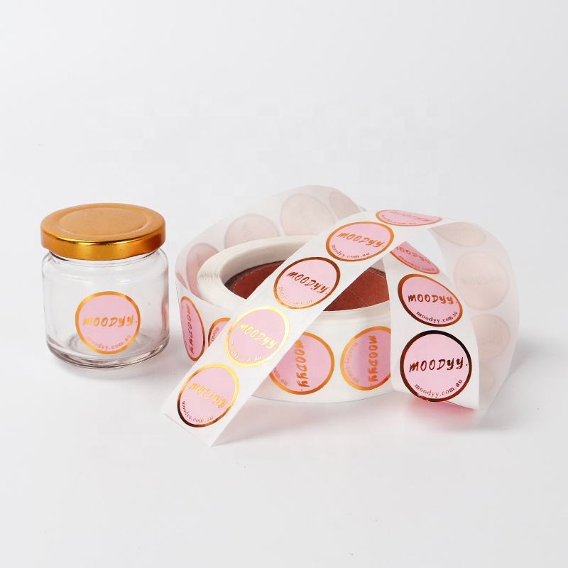 Custom printed round sticker roll with strong adhesive