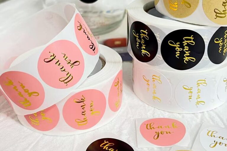Round Sticker Roll Supplier Custom Printed Labels (6) Custom printed round sticker roll with strong adhesive