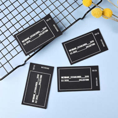 High-quality PVC clothing labels from supplier