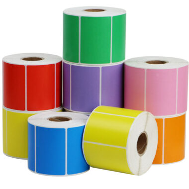 Factory direct durable self-adhesive labels in various colors