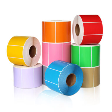 Factory direct durable self-adhesive labels in various colors