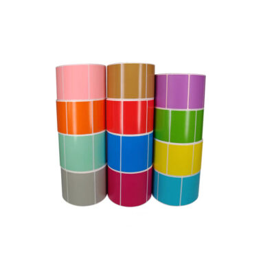 Factory direct durable self-adhesive labels in various colors