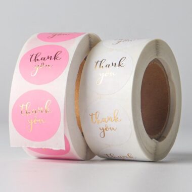 Custom waterproof sticker roll with durable adhesive
