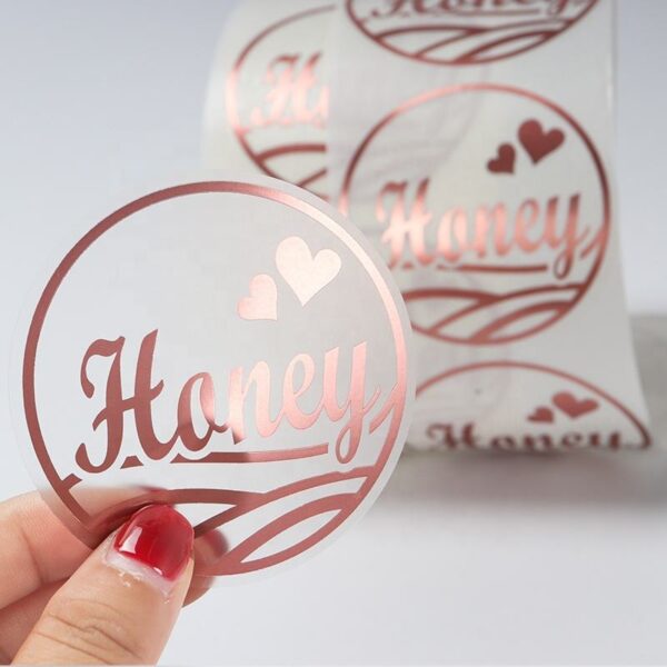 Custom waterproof sticker roll with durable adhesive