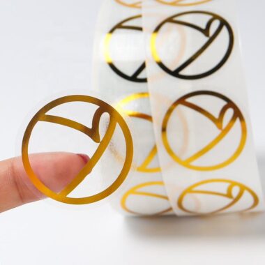 Wholesale waterproof sticker roll with custom printing