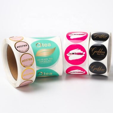 Wholesale waterproof sticker roll with custom printing
