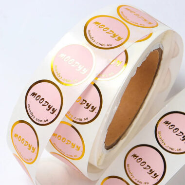 Wholesale waterproof sticker roll with custom printing