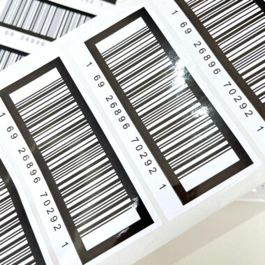 Custom printed waterproof adhesive barcode labels wholesale