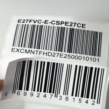 Custom printed waterproof adhesive barcode labels wholesale