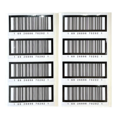 Custom printed waterproof adhesive barcode labels wholesale