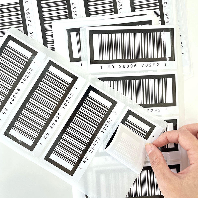 Custom printed waterproof adhesive barcode labels wholesale