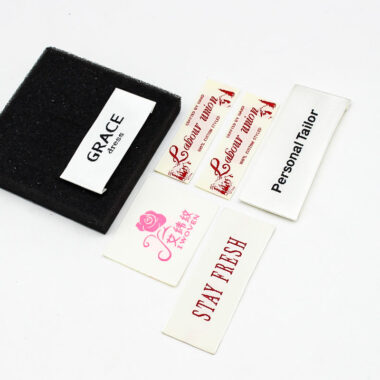 Organic cotton fabric clothing labels for garments