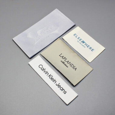 Organic cotton fabric clothing labels for garments