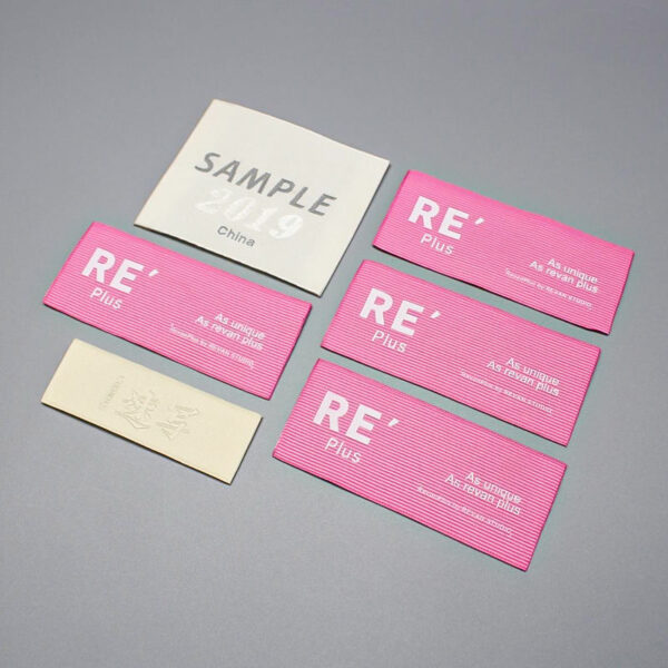 Organic cotton fabric clothing labels for garments