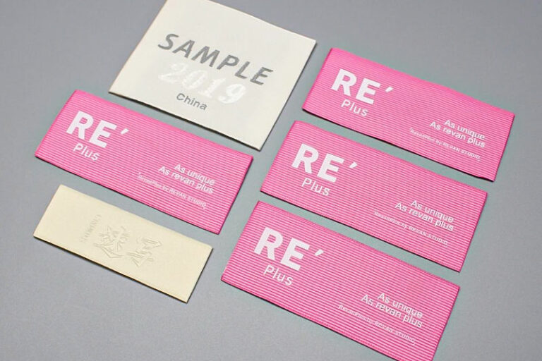 Organic cotton fabric clothing labels for garments