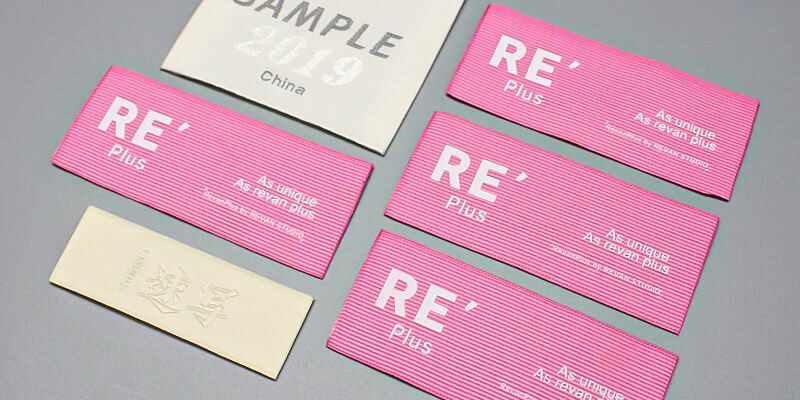 Organic cotton fabric clothing labels for garments